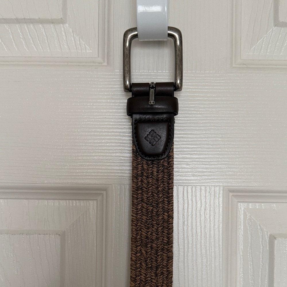 Stylish Brown Woven Belt | Size 38